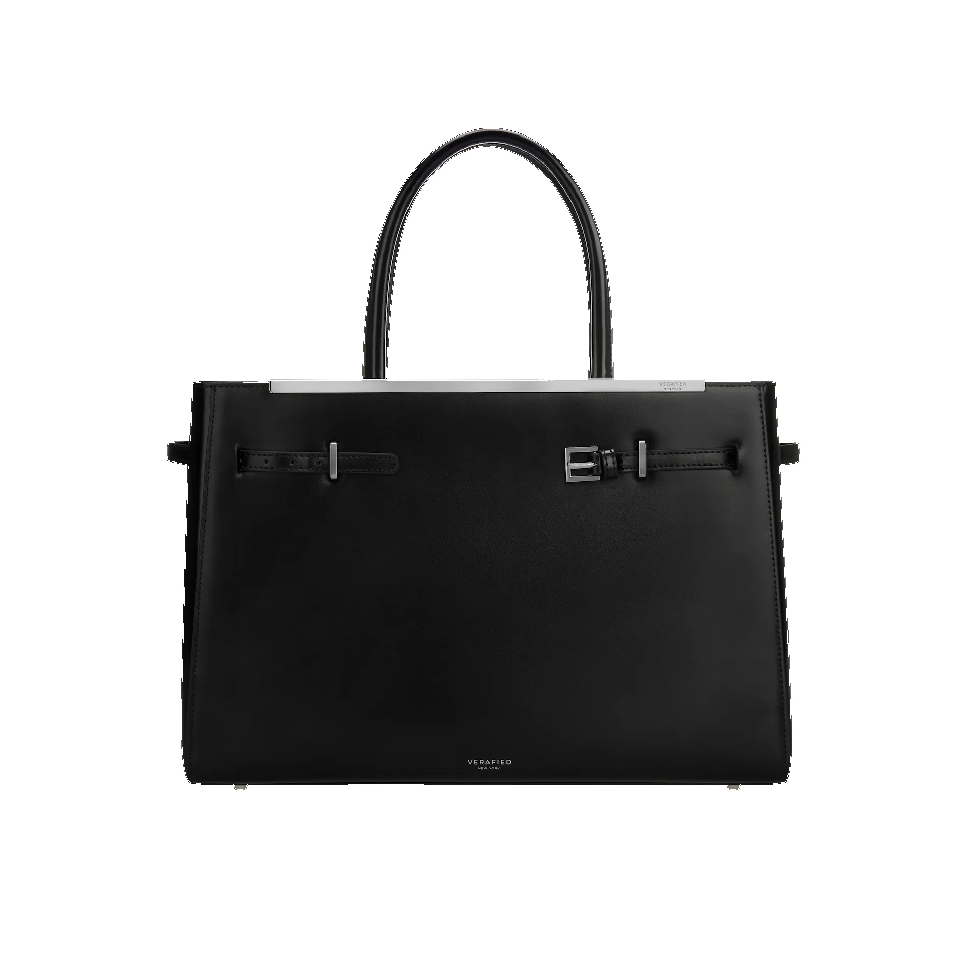 Noir Leather Book Tote Bag 33 sold by VERAFIED product image thumbnail 4