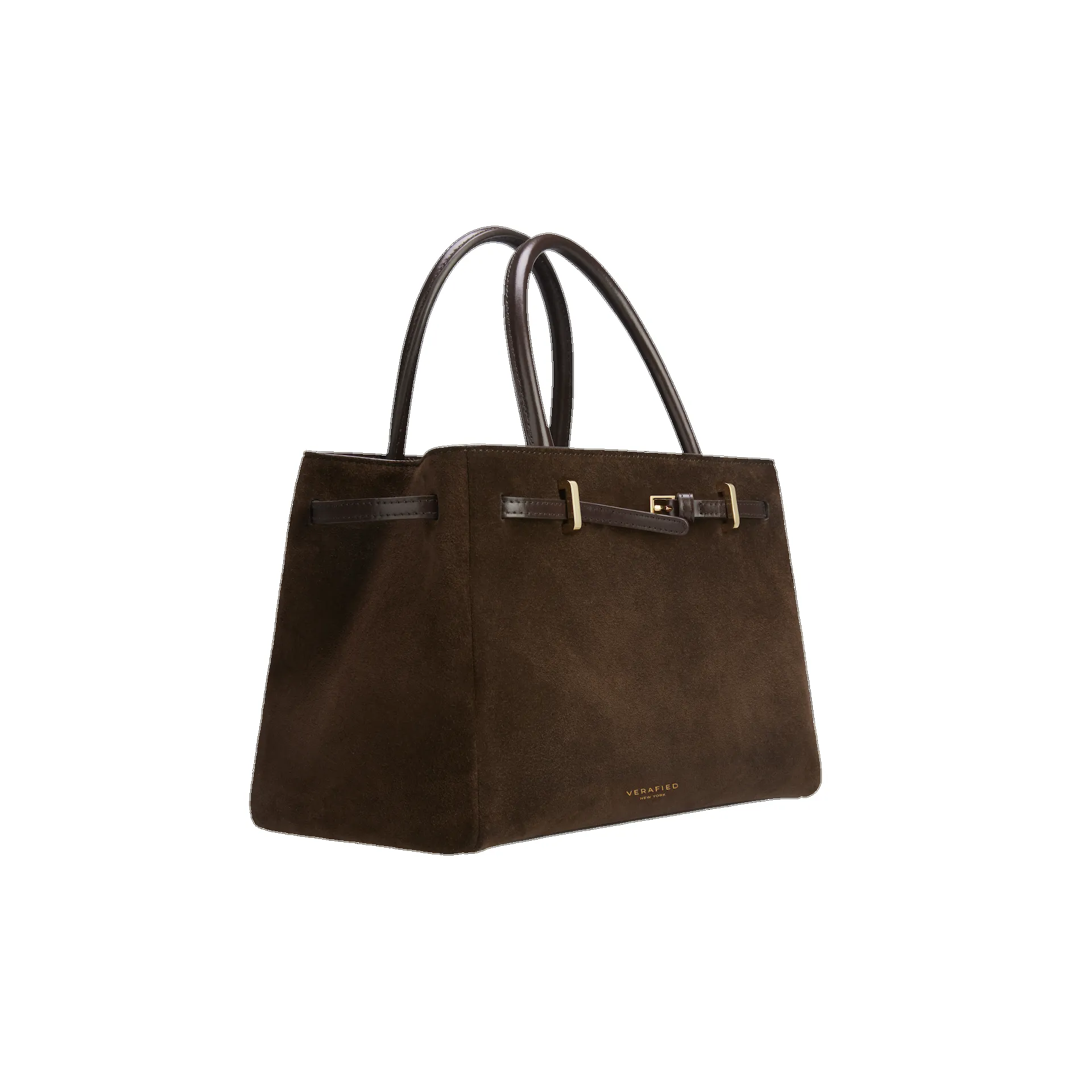 Espresso Suede Book Tote Bag 25 sold by VERAFIED product image thumbnail 5