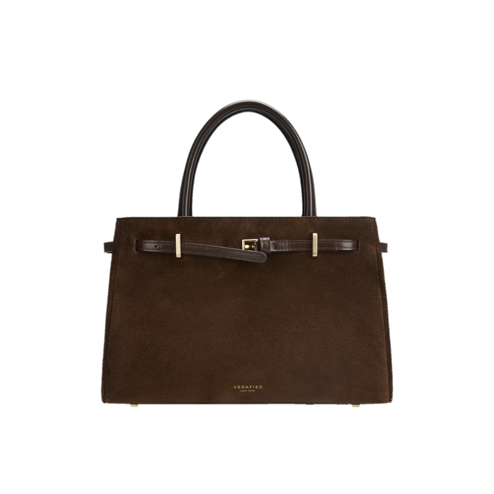 Espresso Suede Book Tote Bag 25 sold by VERAFIED product image thumbnail 3