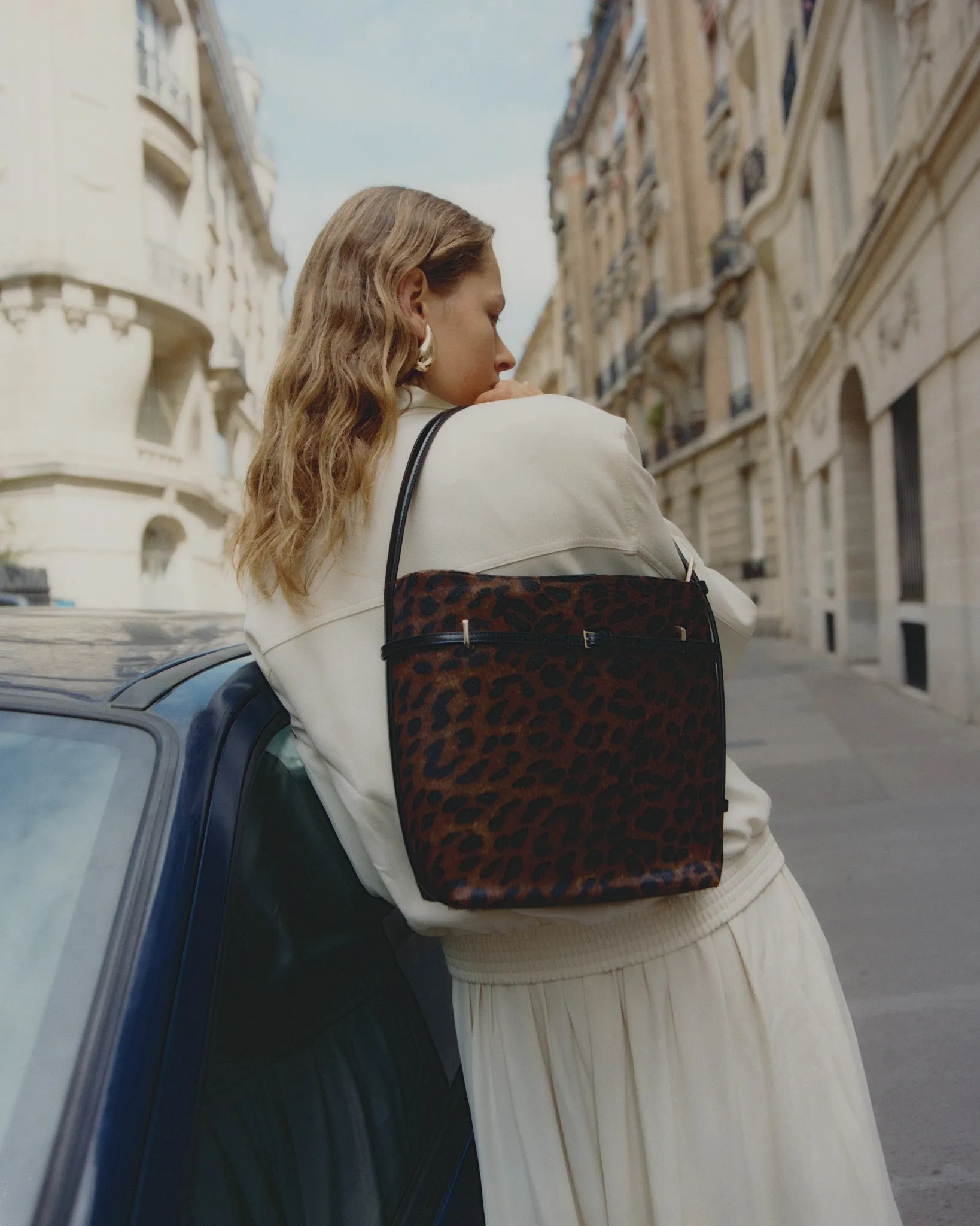 Small Leopard Belted Tote Bag sold by VERAFIED product image thumbnail 2