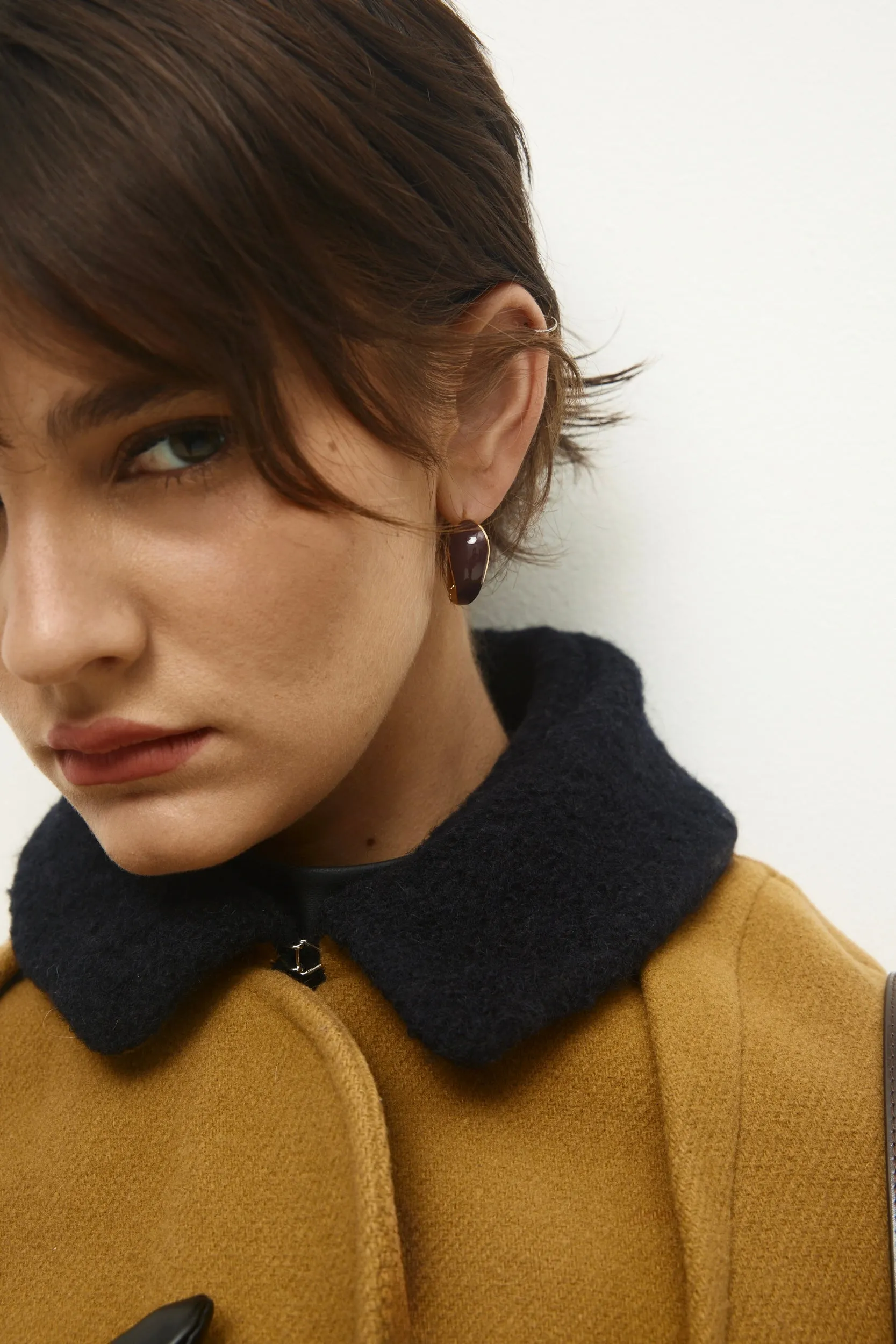 Chocolate Orbit Hoop Earrings sold by VERAFIED product image thumbnail 5