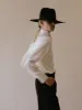 Point Collar White Shirt (Final Sale) sold by VERAFIED