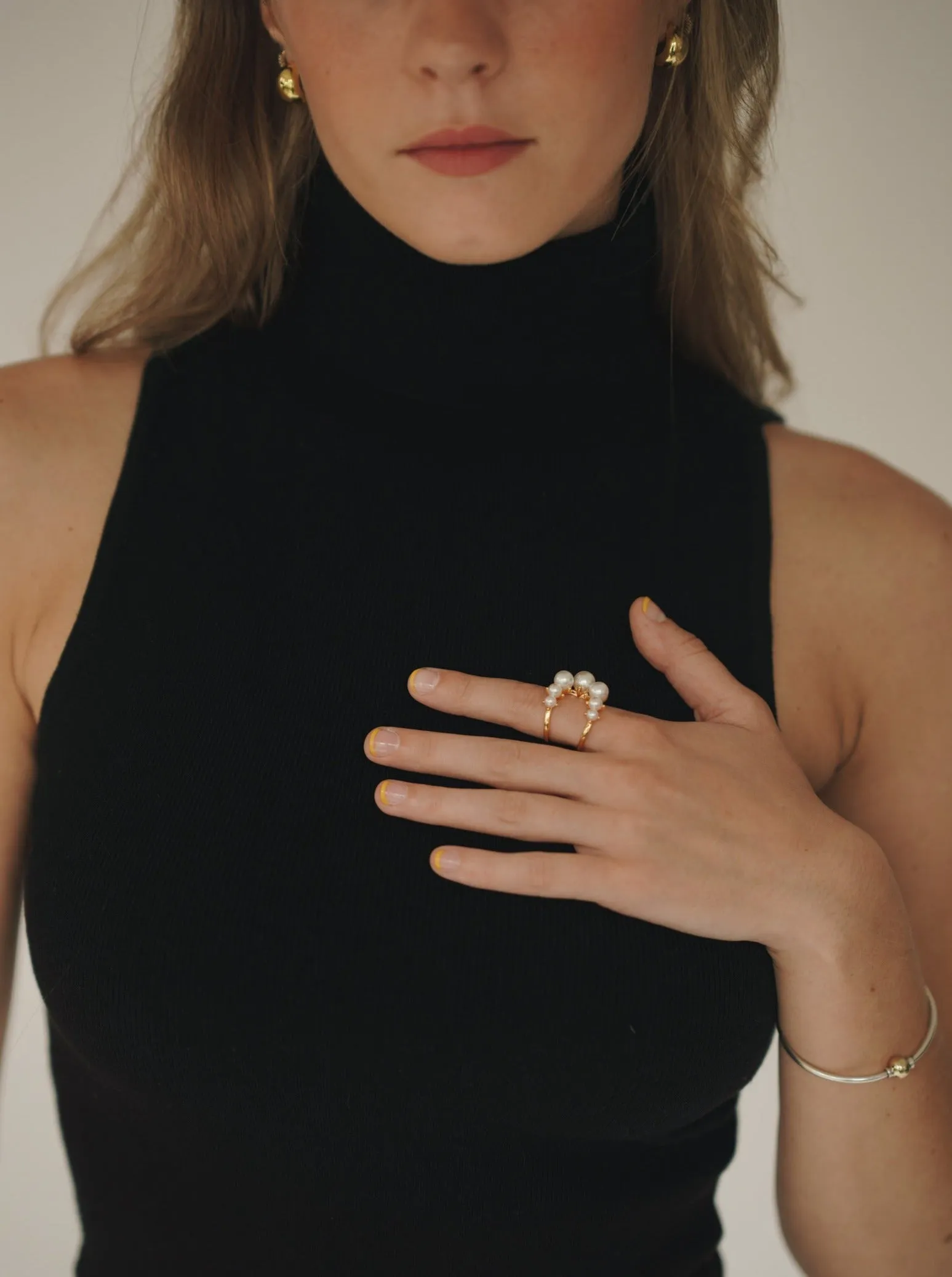 Bubbles Pearl Open Ring sold by VERAFIED product image thumbnail 3