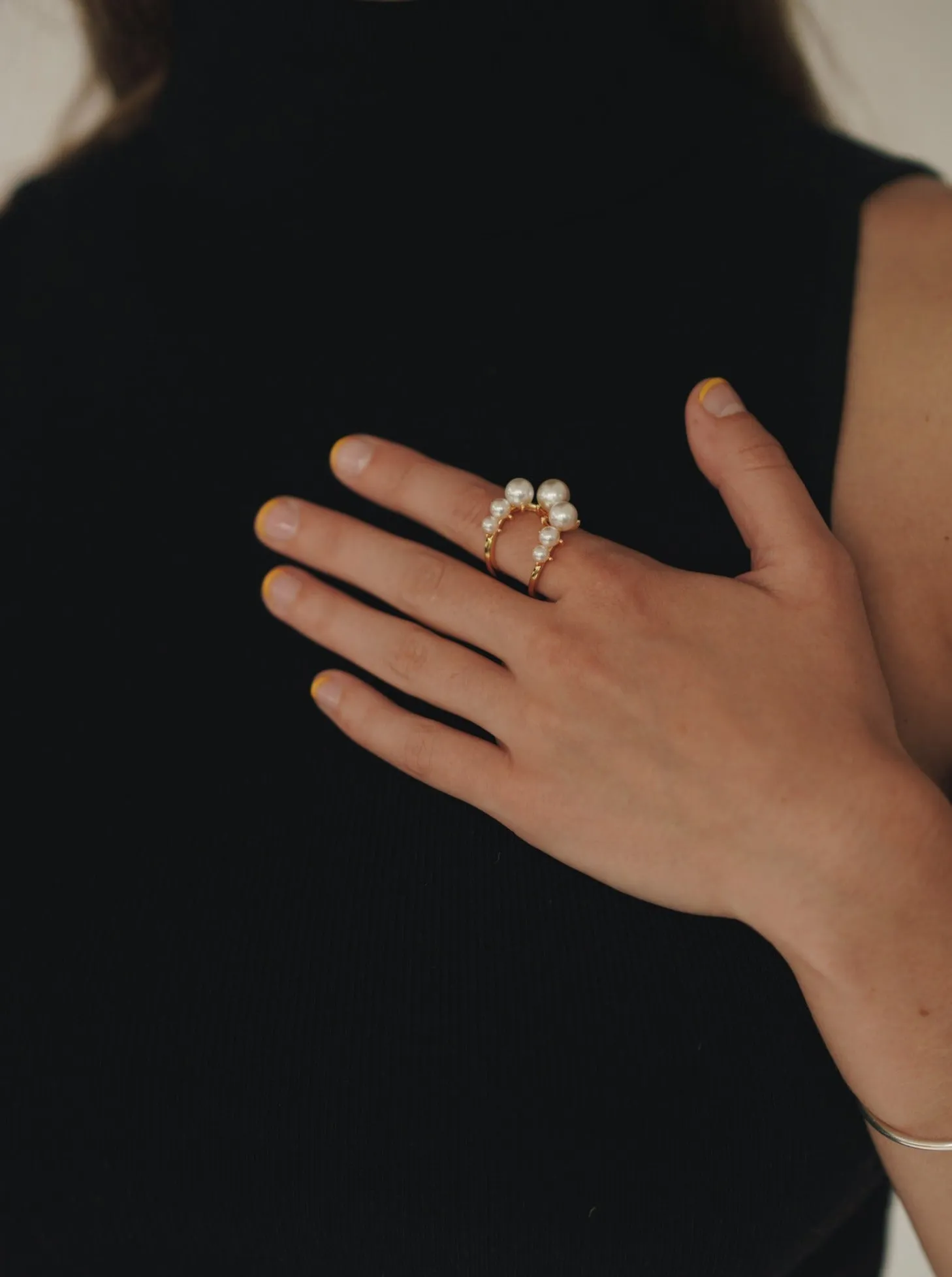 Bubbles Pearl Open Ring sold by VERAFIED product image thumbnail 4