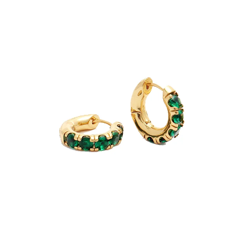 Emerald Hoops (Final Sale) sold by VERAFIED
