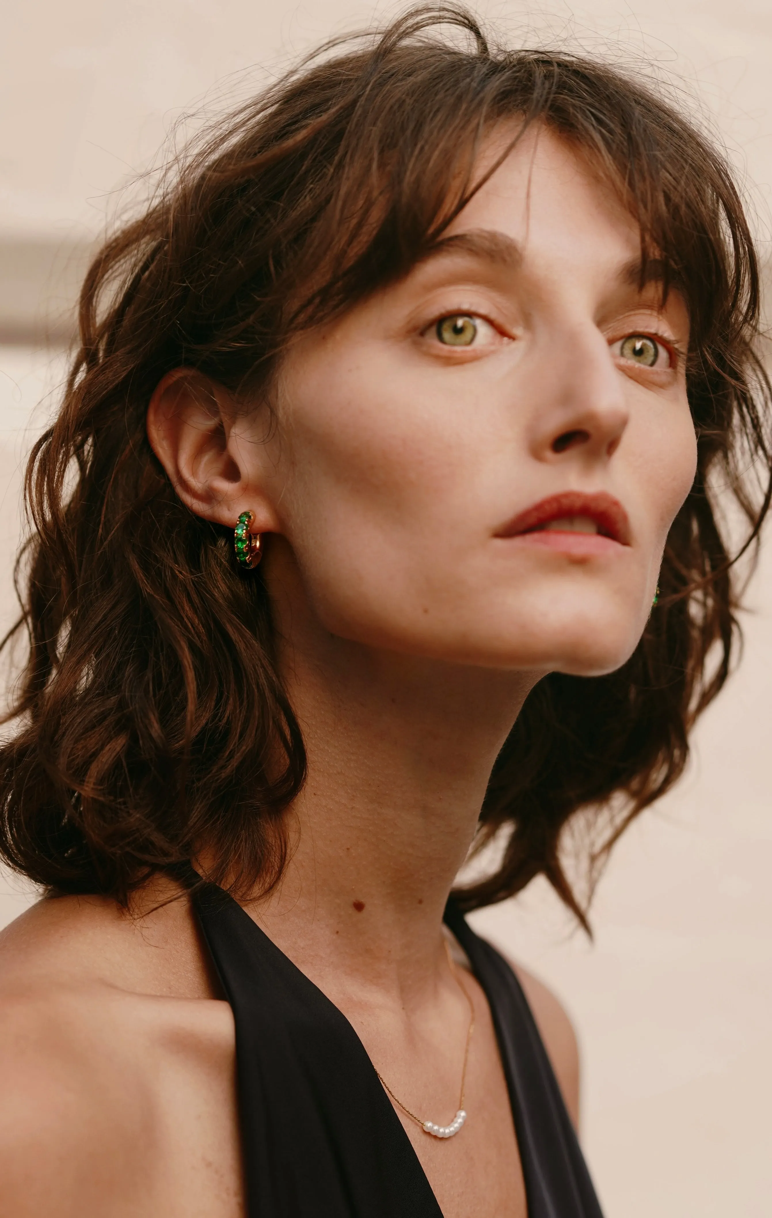 Emerald Hoops (Final Sale) sold by VERAFIED product image thumbnail 3