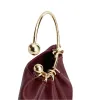 Burgundy Ring Handle Bag sold by VERAFIED