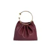Burgundy Ring Handle Bag sold by VERAFIED