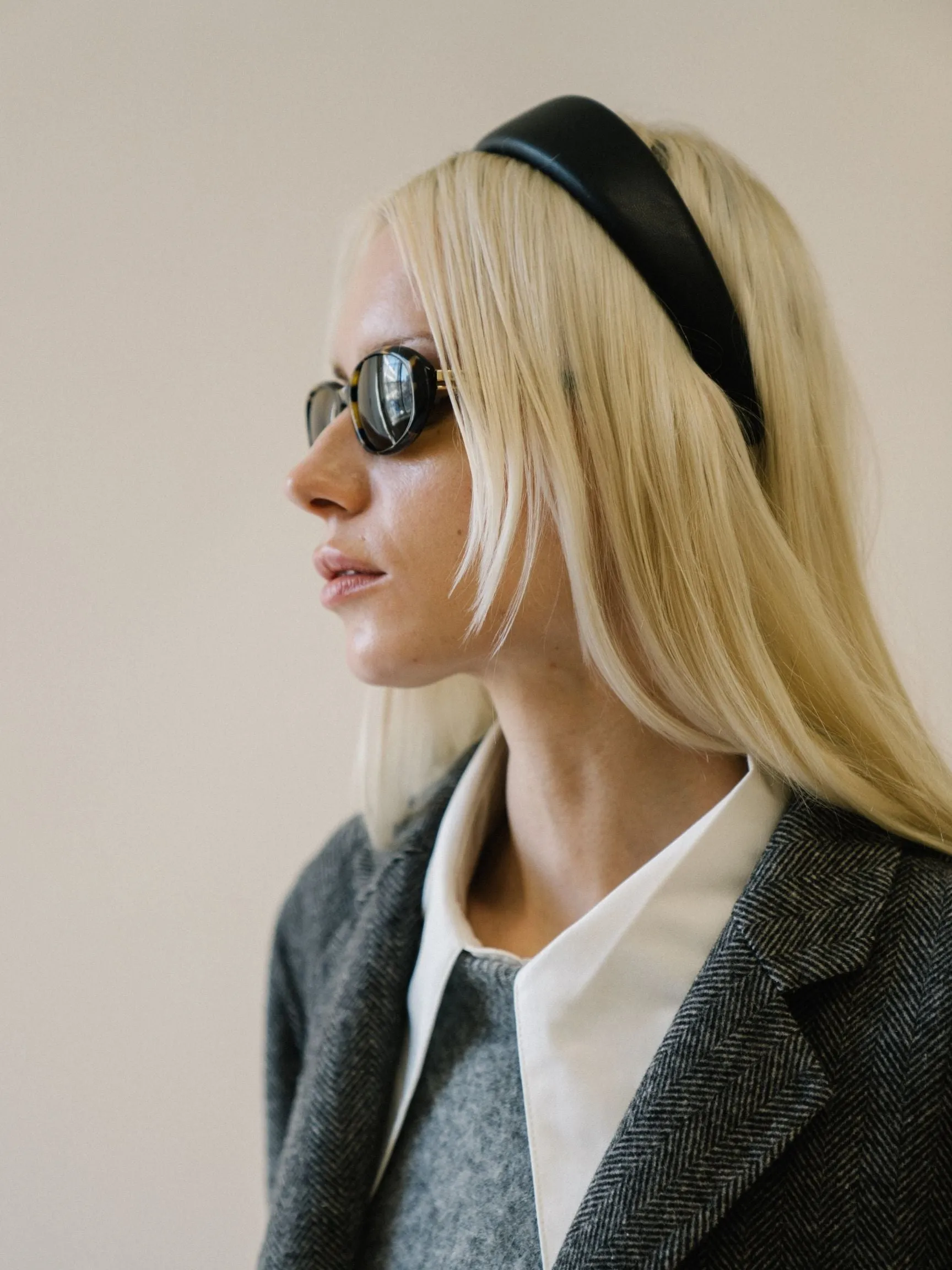 Vegan Leather Wide Headband sold by VERAFIED product image thumbnail 2