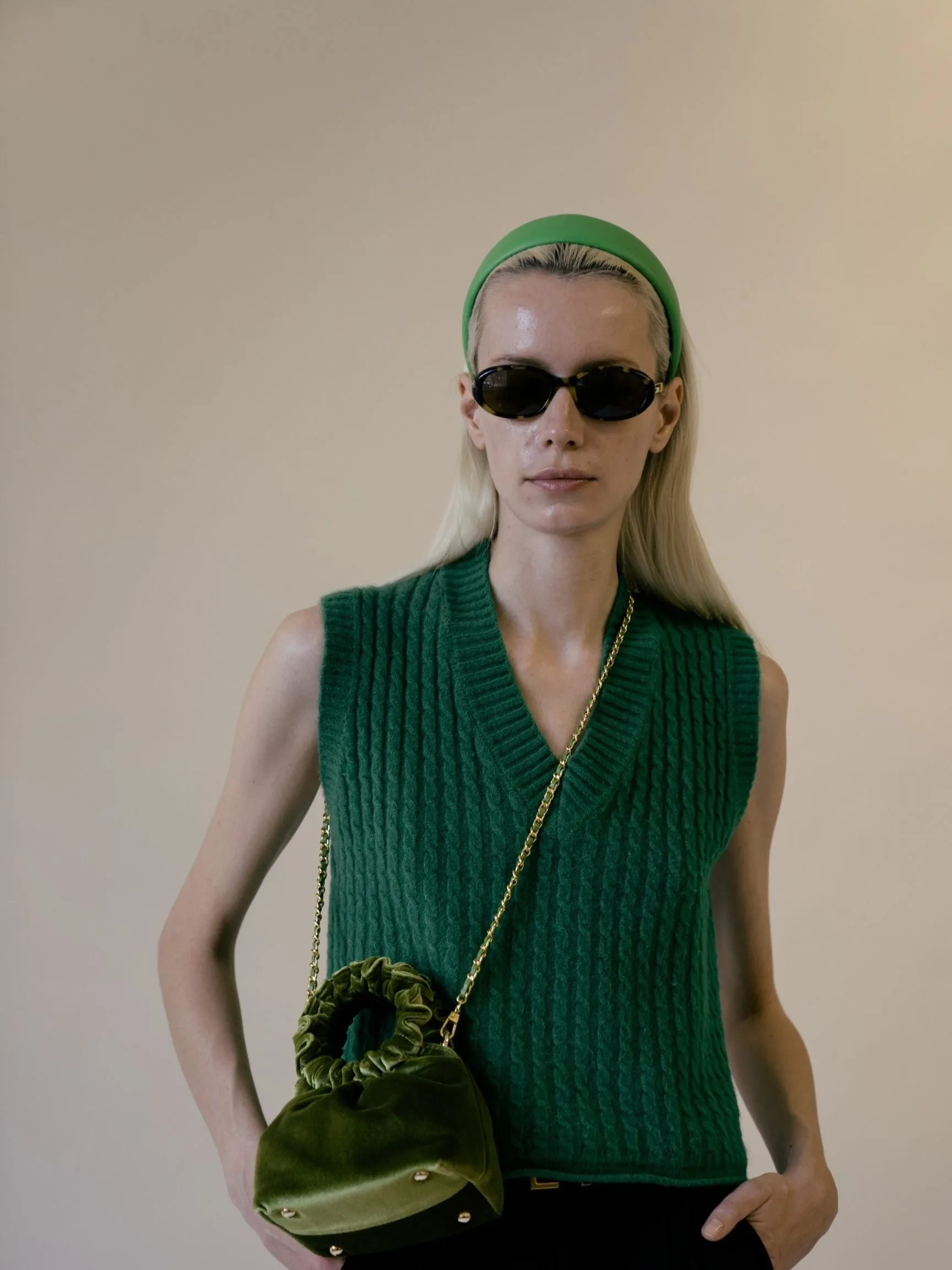 Vegan Leather Wide Headband sold by VERAFIED product image thumbnail 5