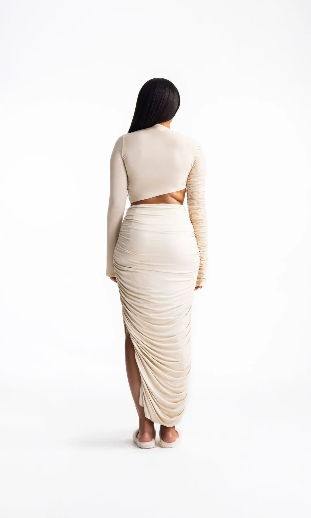 Camille Ruched Skirt sold by Hanifa product image thumbnail 2