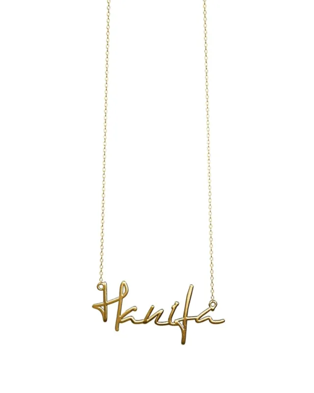 Hanifa Logo Necklace made by Hanifa