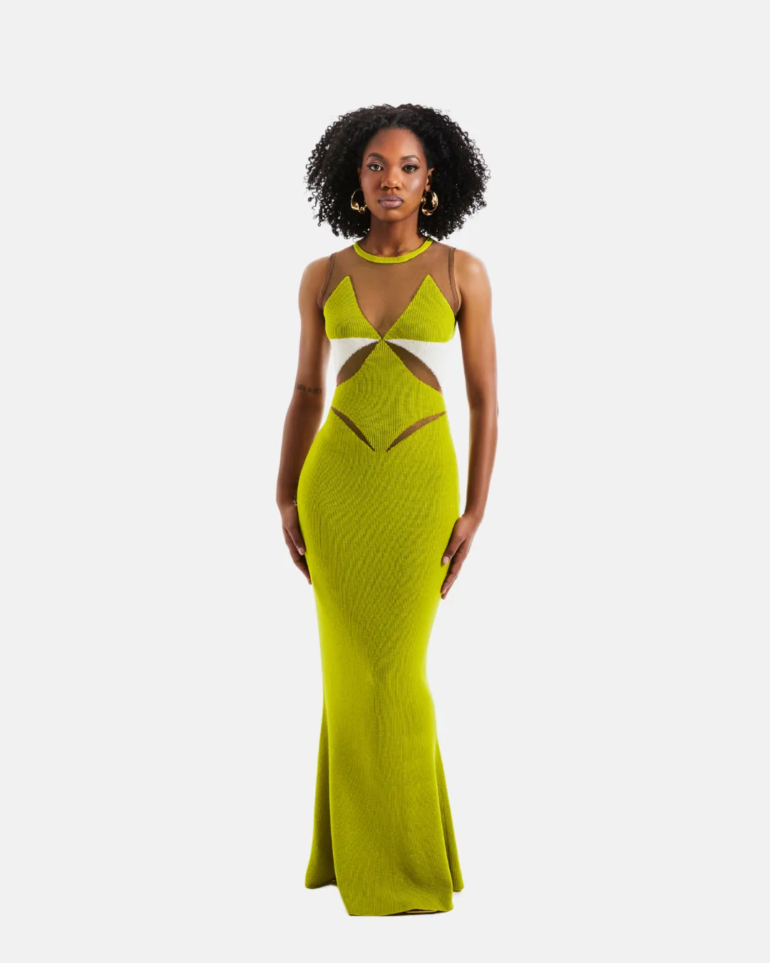 Kiya Mesh Knit Dress sold by Hanifa product image thumbnail 2