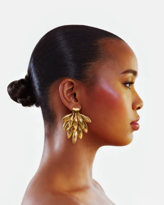 Banana Bunch Earrings sold by Hanifa