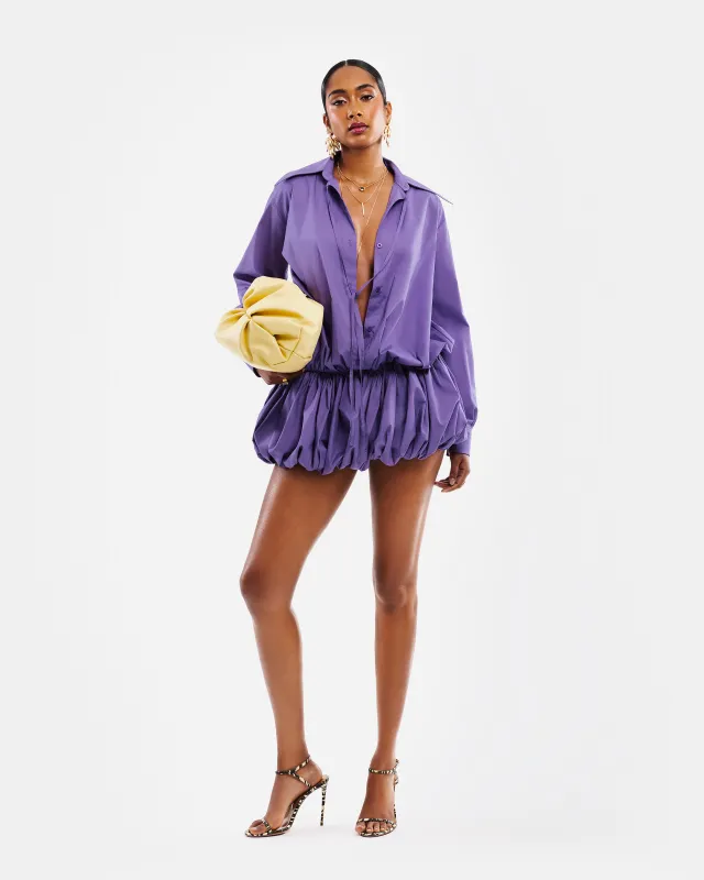 Tia Bubble Shirt Dress sold by Hanifa