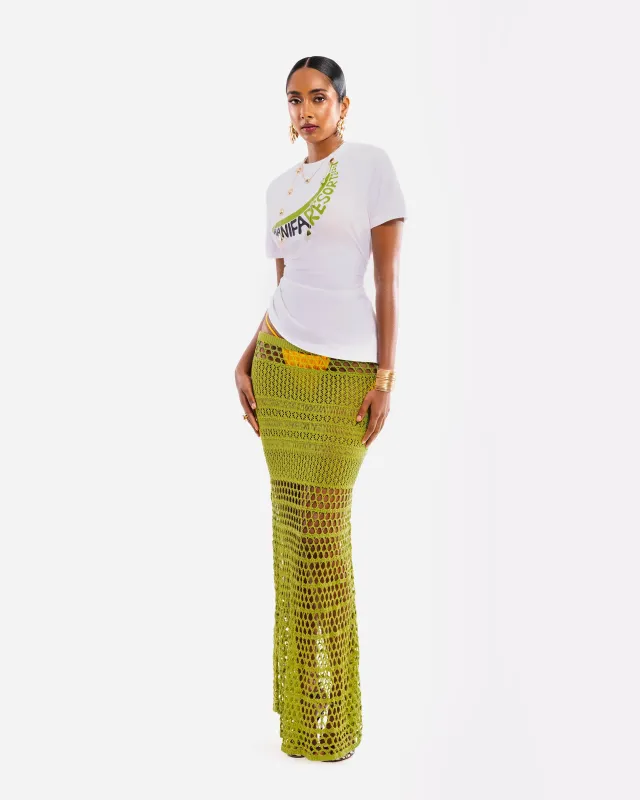 Lexi Maxi Skirt sold by Hanifa