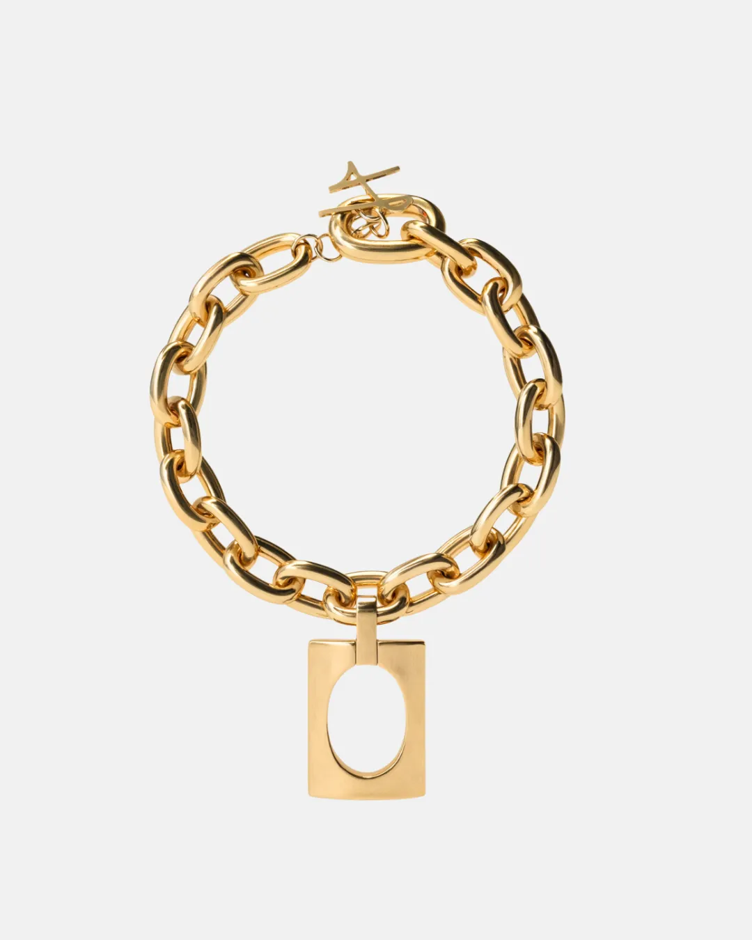 Halo Chain Link Necklace sold by Hanifa