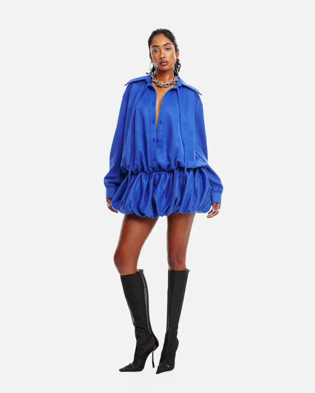 Tia Bubble Shirt Dress II sold by Hanifa