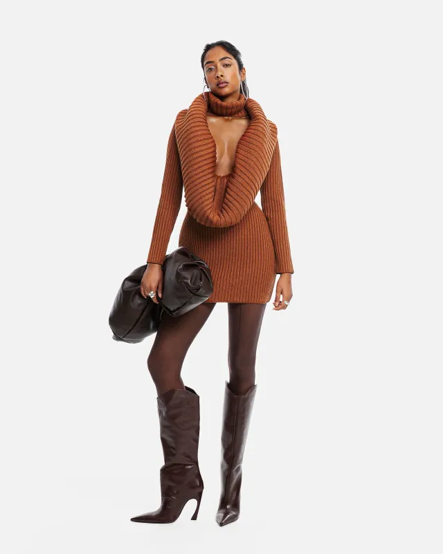 Elara Knit Mini Dress sold by Hanifa