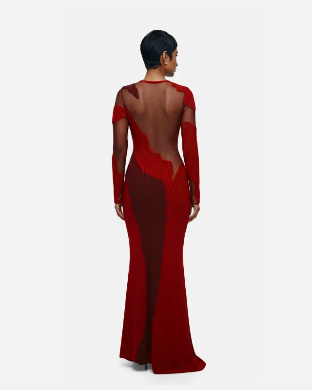 green emerald velvet dress Look 17