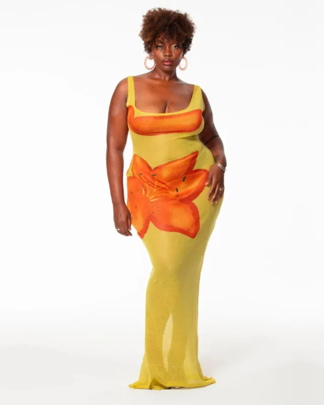 Flora Sheer Maxi sold by Hanifa