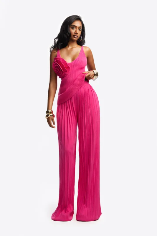 Myli Pleated Knit Pants sold by Hanifa