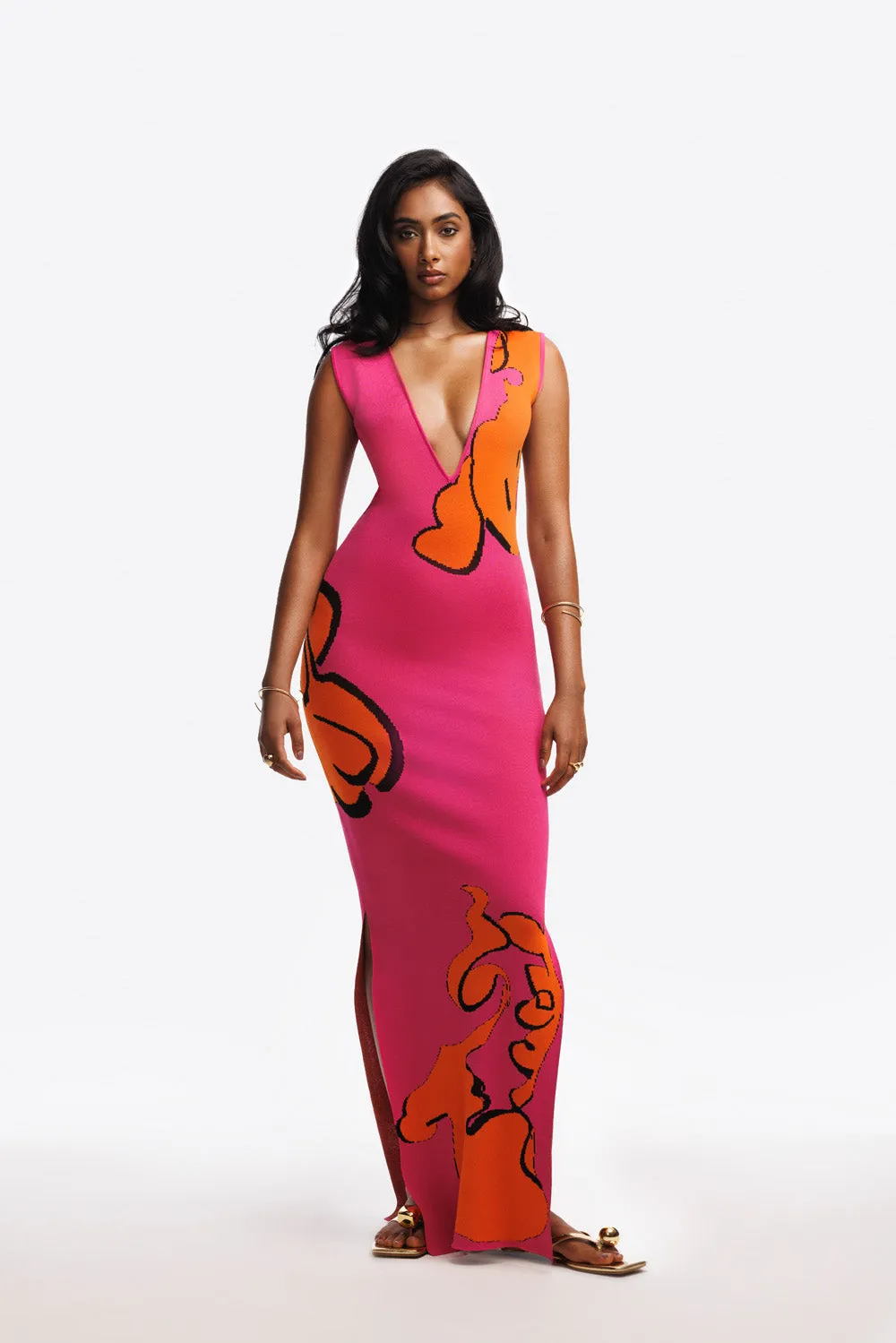 Gisele Knit Maxi Dress sold by Hanifa