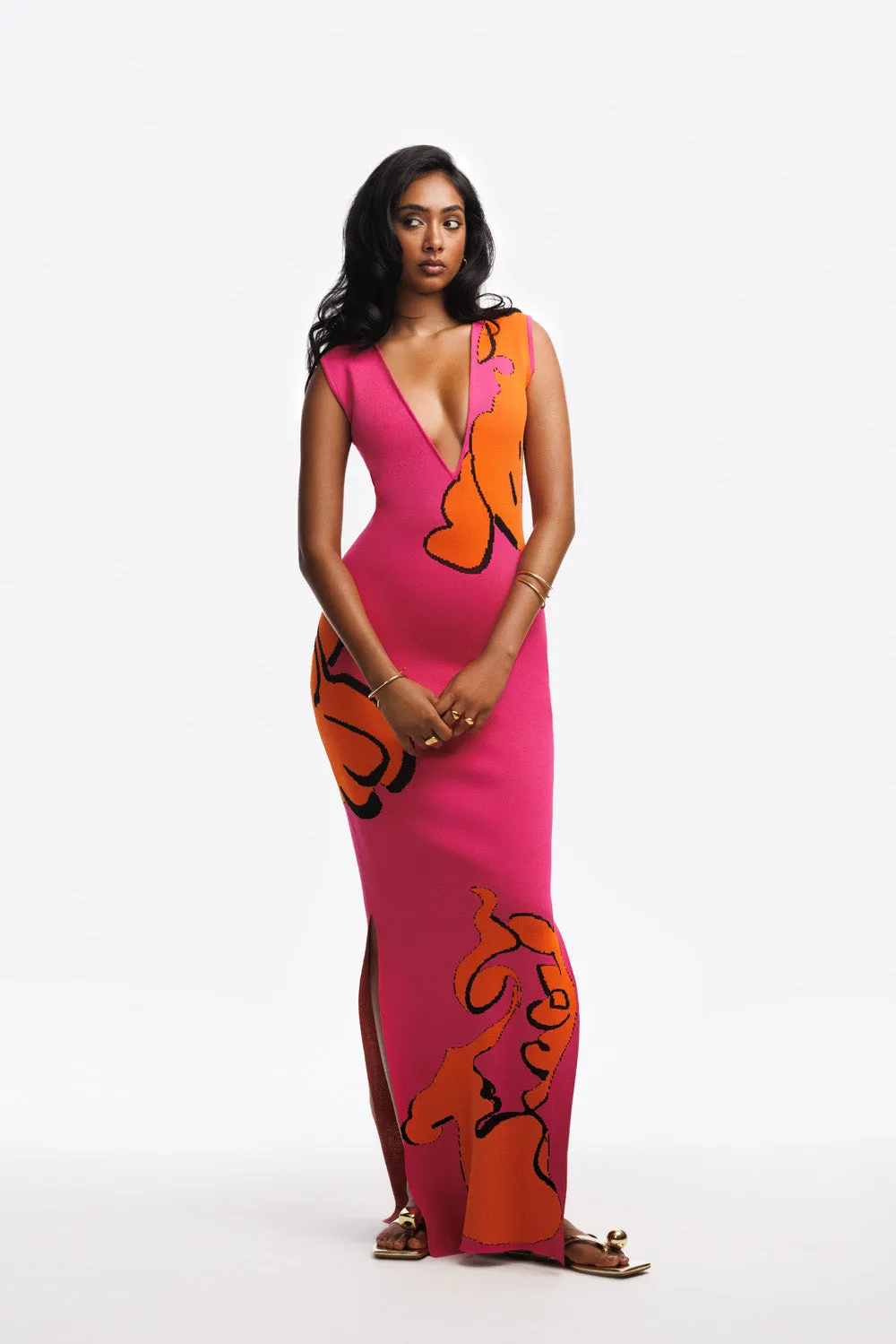 Gisele Knit Maxi Dress sold by Hanifa product image thumbnail 2