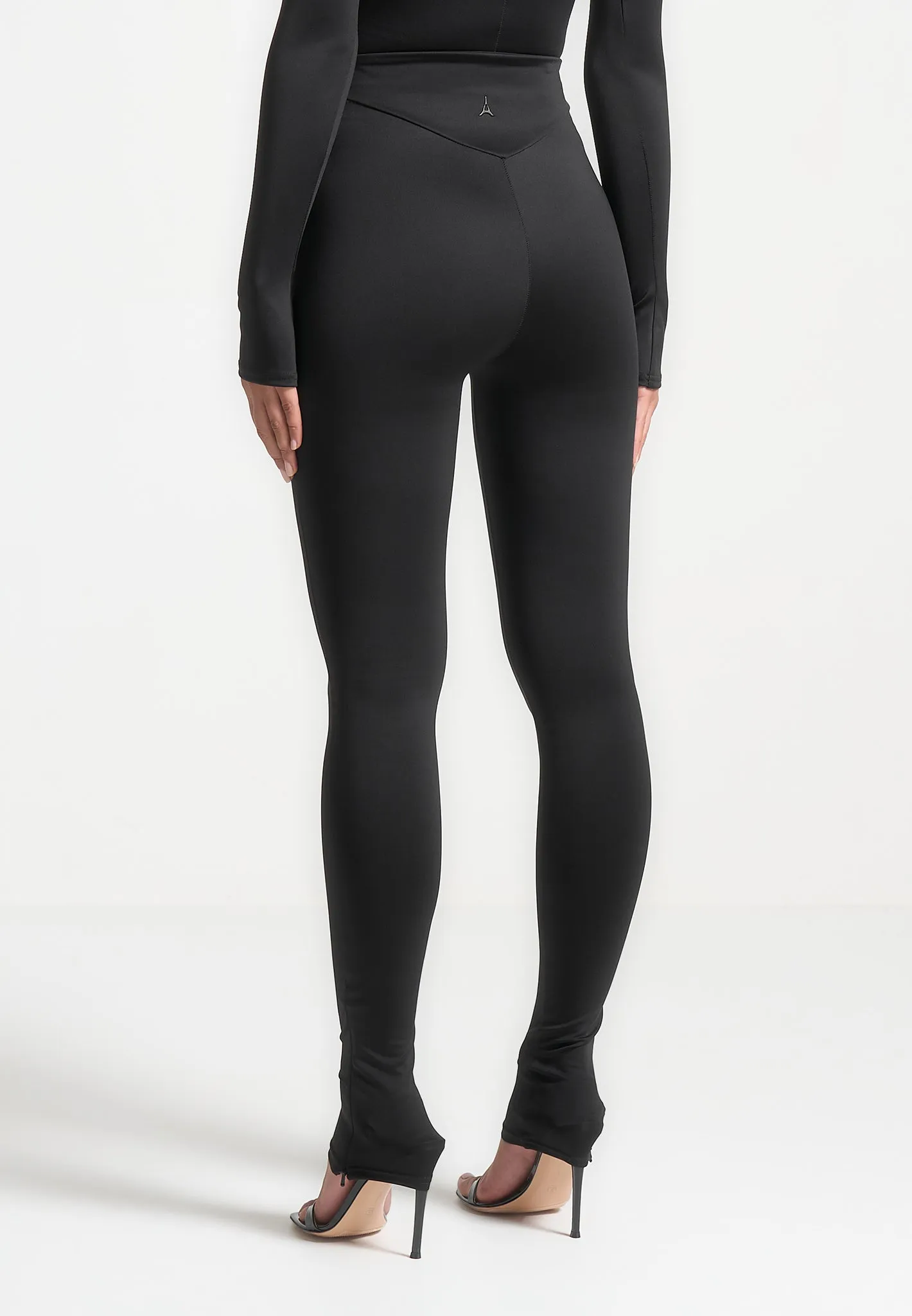 Chloe - High Waisted Leggings - Black sold by Maniere De Voir product image thumbnail 3