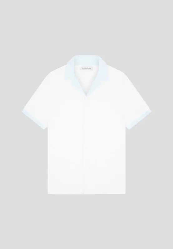 Towelled Shirt - White sold by Maniere De Voir
