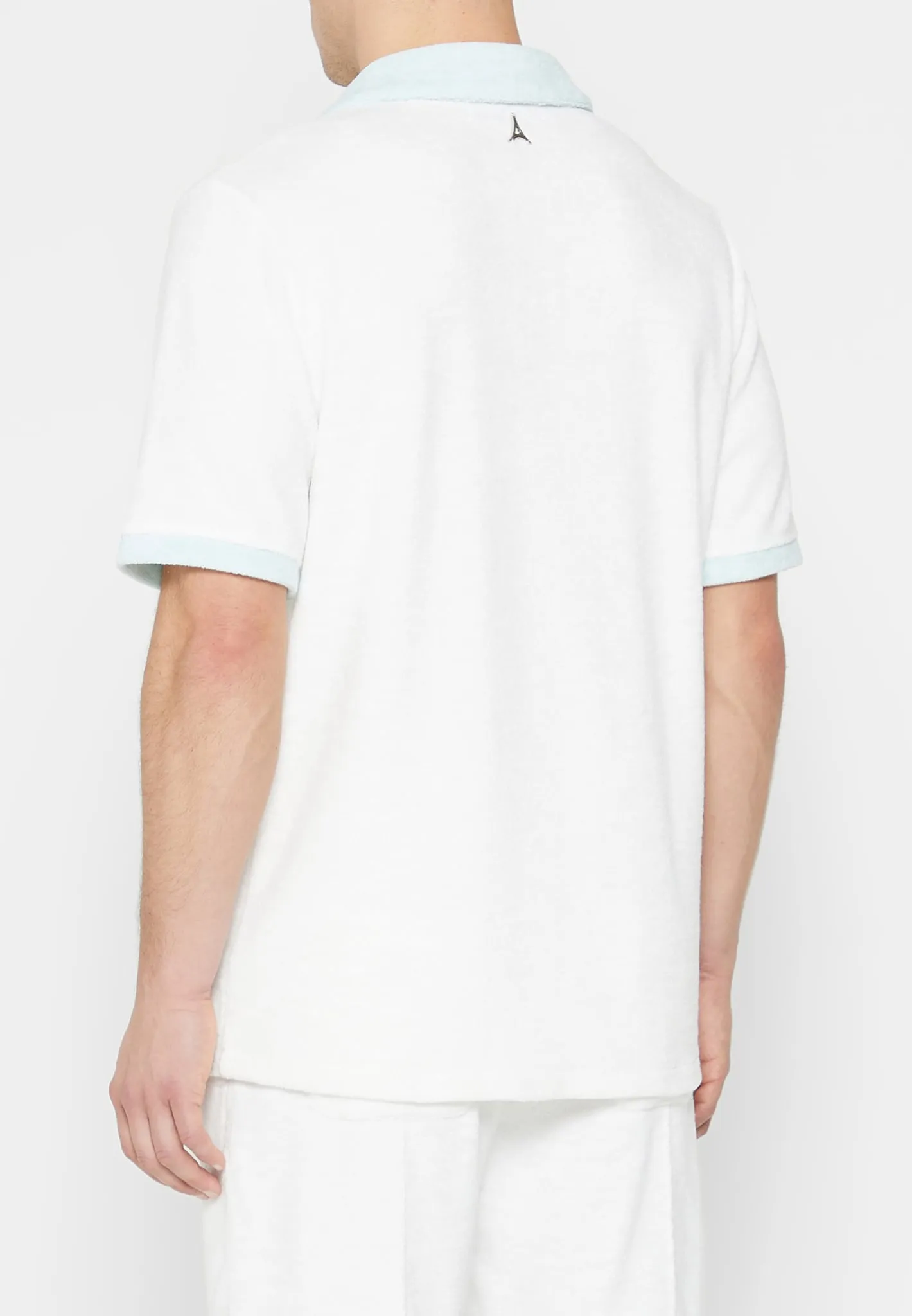 Towelled Shirt - White sold by Maniere De Voir product image thumbnail 5