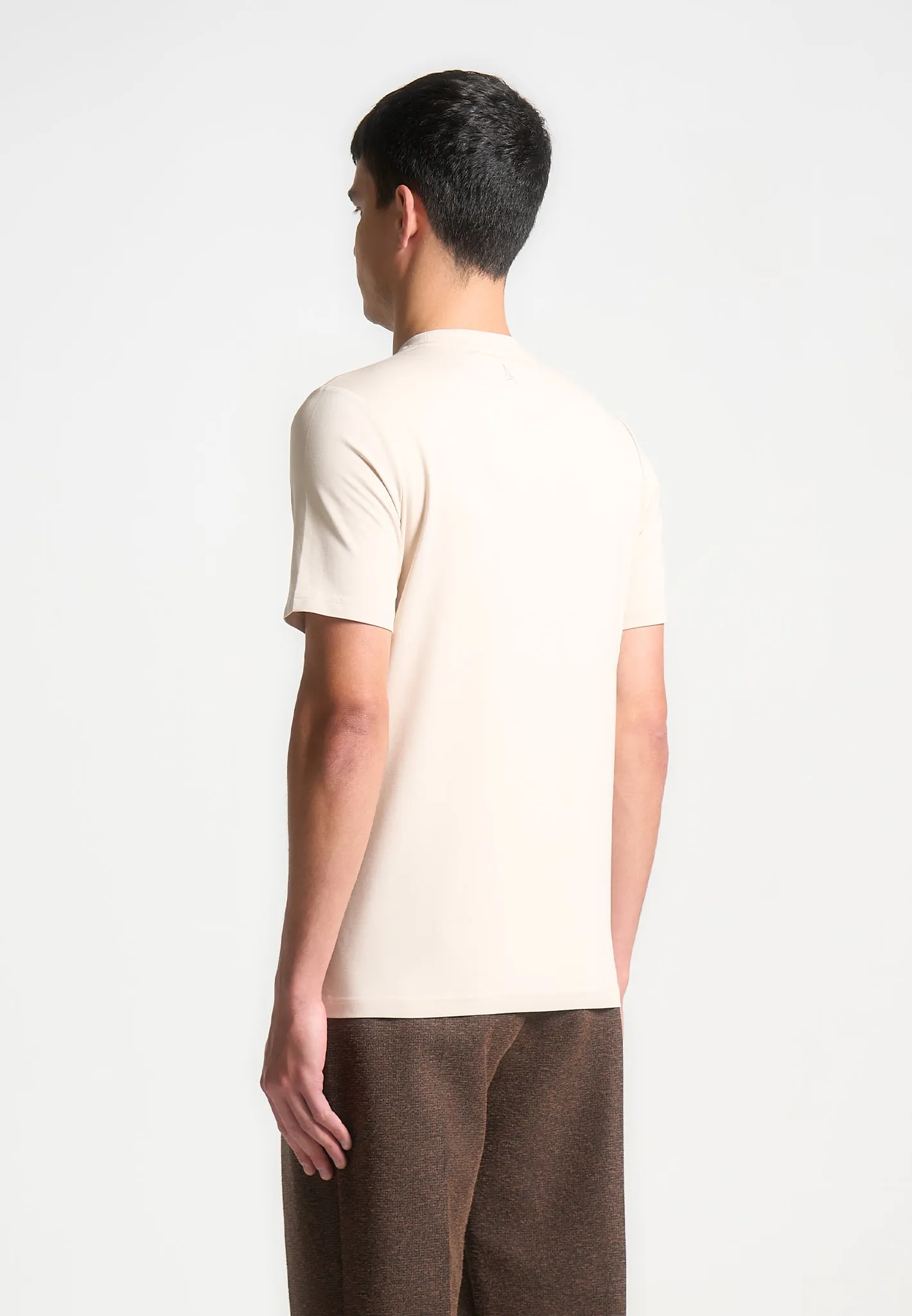 Armand - Fitted Luxe T-Shirt - Cream sold by Maniere De Voir product image thumbnail 4