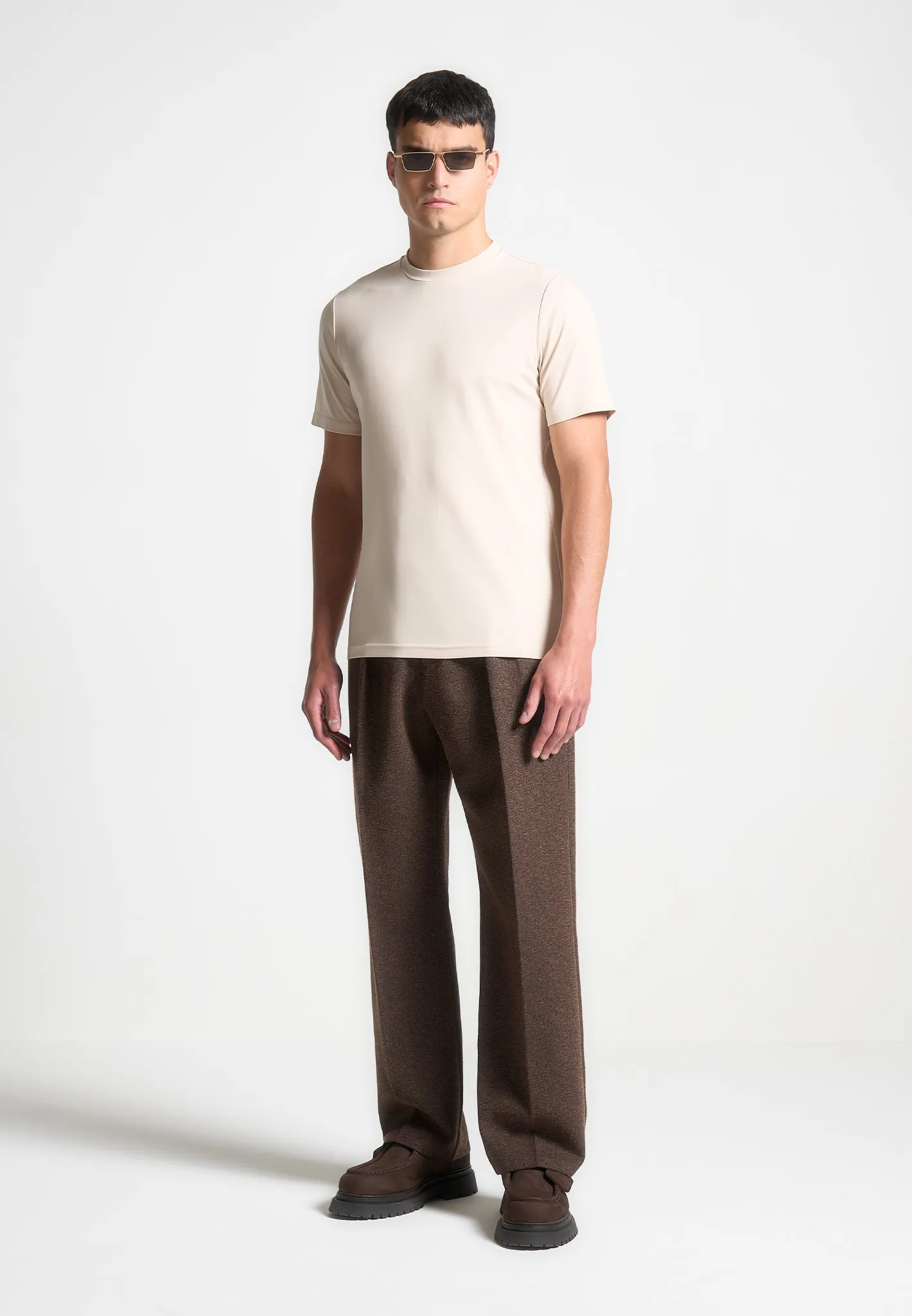Armand - Fitted Luxe T-Shirt - Cream sold by Maniere De Voir product image thumbnail 2