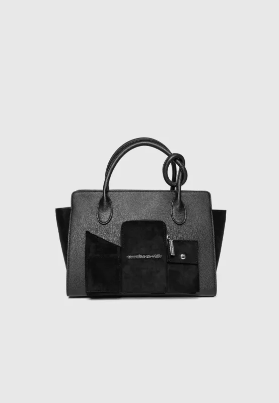 Multi Pocket City Bag - Black sold by Maniere De Voir