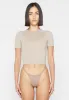 Short Sleeve T Shirt - Beige sold by Maniere De Voir