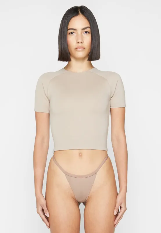 Short Sleeve T Shirt - Beige sold by Maniere De Voir