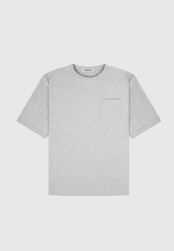Oversized Fit Cotton T-Shirt - Grey sold by Maniere De Voir