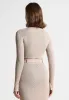Two-Tone Ribbed Knit Top - Beige sold by Maniere De Voir