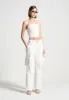 Mid Rise Cargo Pants - White sold by Maniere De Voir