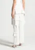 Mid Rise Cargo Pants - White sold by Maniere De Voir