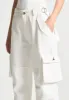 Mid Rise Cargo Pants - White sold by Maniere De Voir