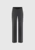 Curved Waist Tailored Trousers - Dark Grey sold by Maniere De Voir