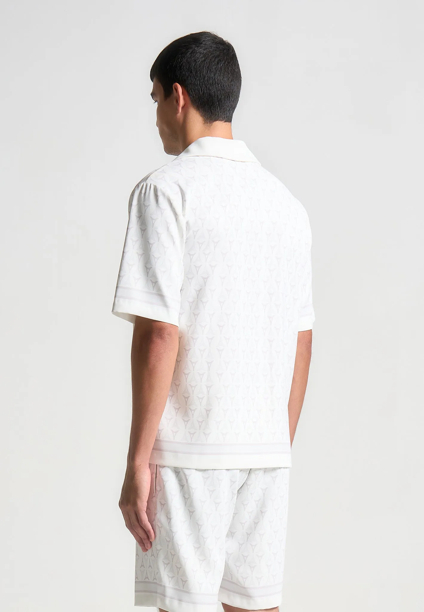 Eiffel Monogram Resort Shirt - White sold by Maniere De Voir product image thumbnail 5