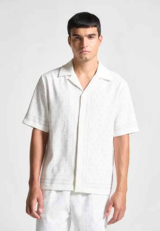 Eiffel Monogram Resort Shirt - White sold by Maniere De Voir