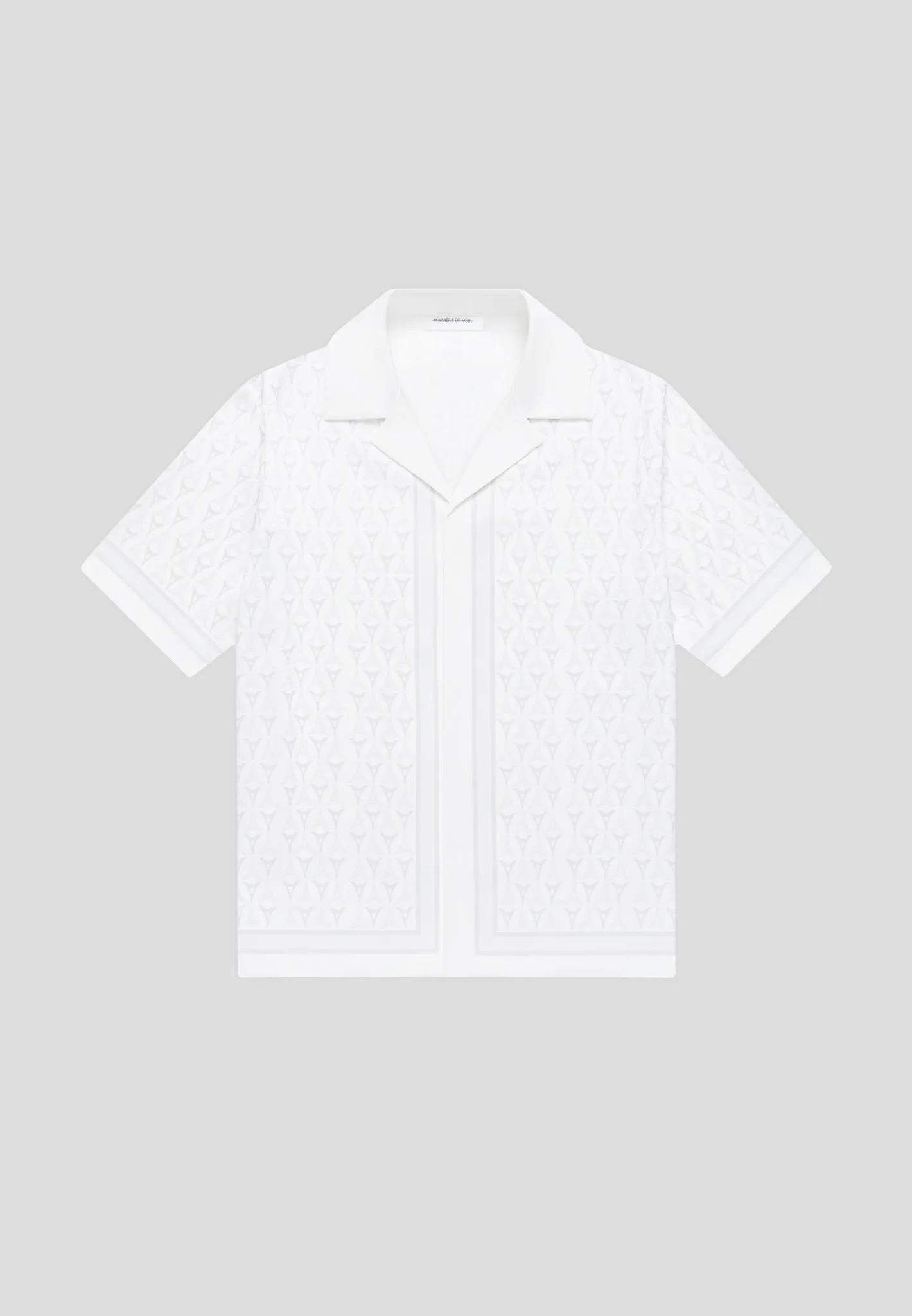 Eiffel Monogram Resort Shirt - White sold by Maniere De Voir product image thumbnail 2