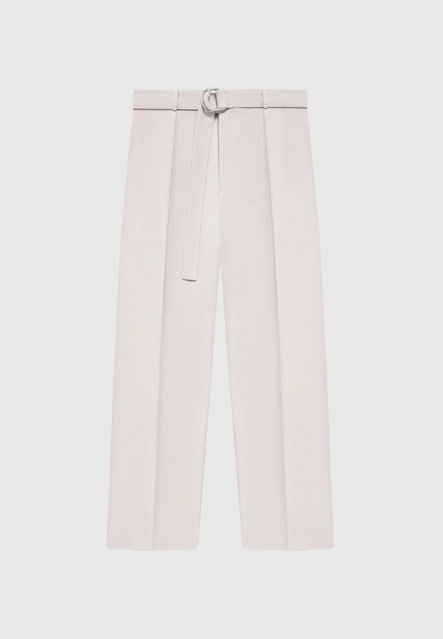 Textured Belted Tailored Trousers - Stone sold by Maniere De Voir product image thumbnail 2