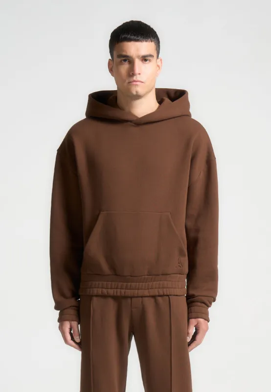 Éternel 420GSM Cropped Hoodie - Brown sold by Maniere De Voir
