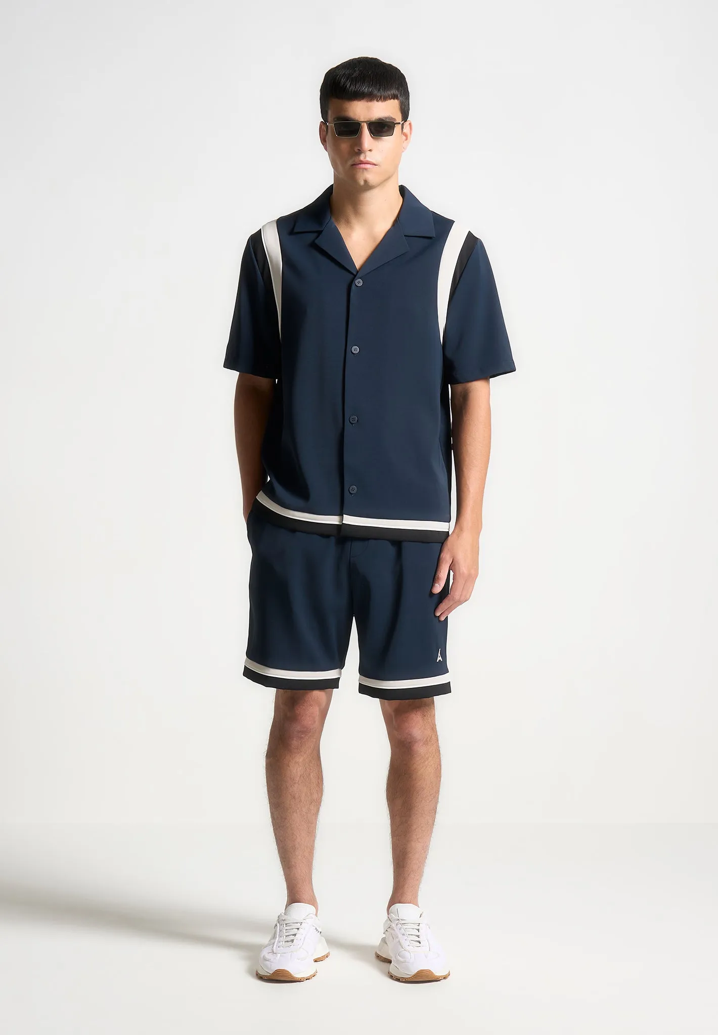 Varsity Shorts - Navy sold by Maniere De Voir