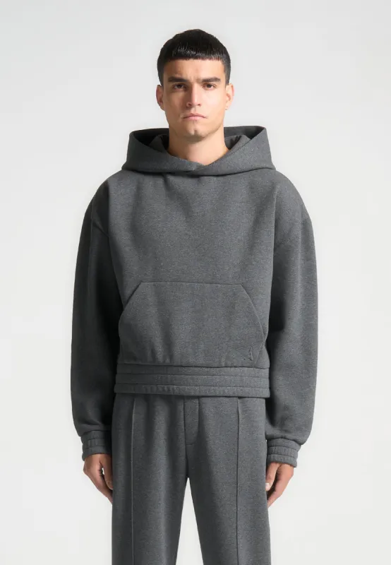 Éternel 420GSM Cropped Hoodie - Dark Grey sold by Maniere De Voir