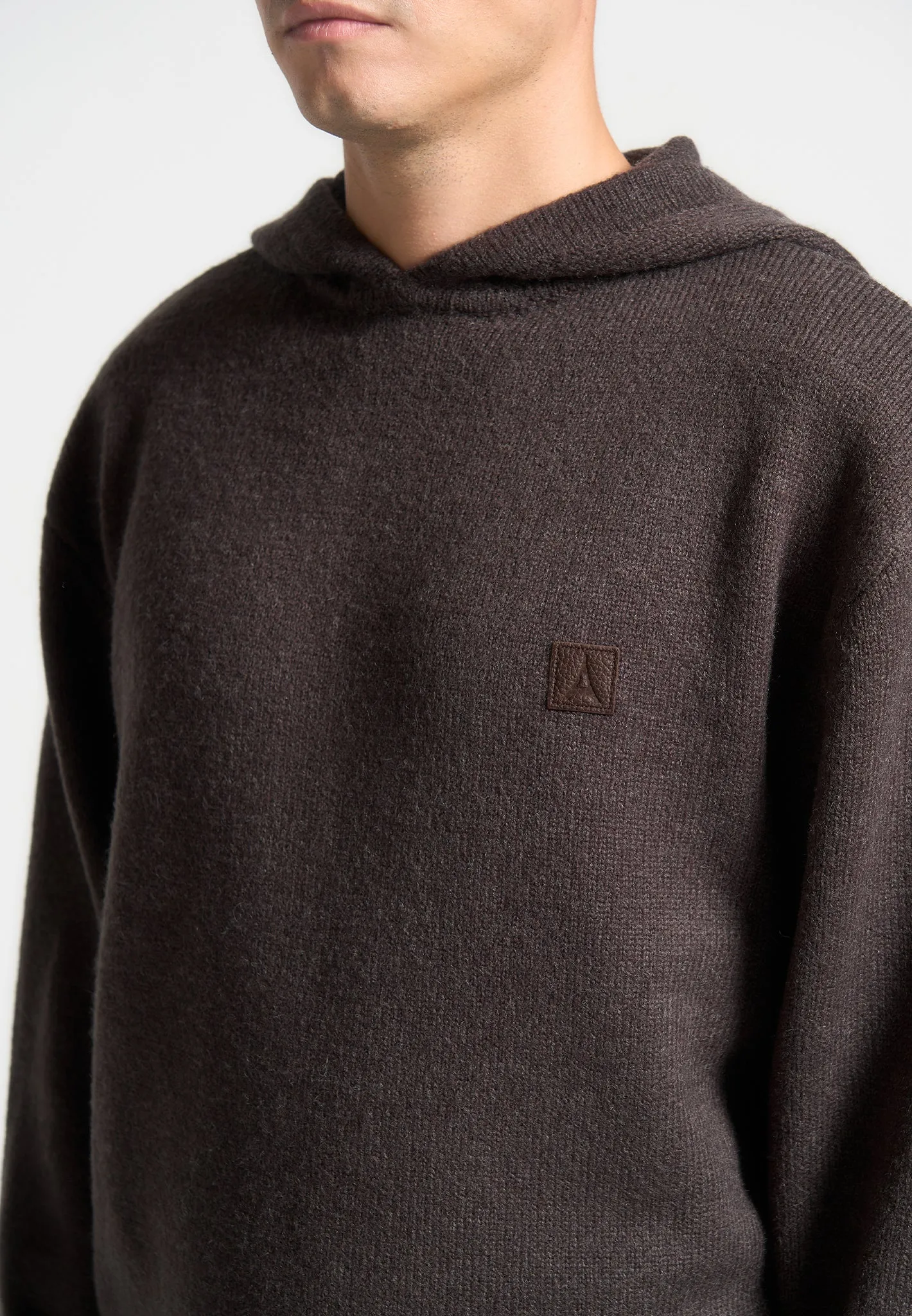 Signature Knit Hoodie - Brown sold by Maniere De Voir product image thumbnail 5